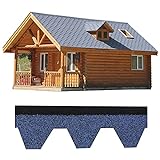 1 M² Bitumen Dachschindeln, 7 Tab Shed Dachziegel, Geeignet Für Dach Vogelhäuschen & Gartenhäuschen (Color : Blue)