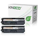 Kineco 2 Toner kompatibel für Brother TN-325 für Brother HL-4140CN, DCP-9055CDN, DCP-9270, HL-4150, HL-4570, MFC-9460CDW, MFC-9970, MFC-9560 - TN-325BK - Schwarz je 4.000 Seiten