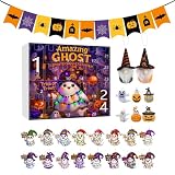 Halloween Adventskalender 24 Boxen Thema Geist | Konto to Up Up für Halloween | 2D Acryl Dekoration für Baum Party Erw