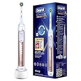 Oral-B Genius X Elektrische Zahnbürste/Electric Toothbrush, 6 Putzmodi für Zahnpflege, künstliche Intelligenz & Bluetooth-App, Designed by Braun, rosegold