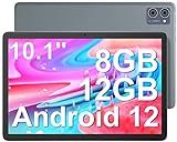 jumper Tablet, 10.1 Zoll Android 12 Tablet mit 8GB RAM 128GB ROM, 2.0GHz Octa-Core Prozessor Tablets mit IPS FHD Touch Screen, 13+5MP Dual Kamera, Dual Stereo Lautsprecher,6000mAh Akku, BT5.0