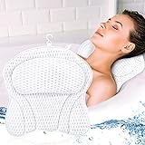 DONGQI Badewannenkissen, Luxus Badewanne & Spa-Kissen mit -Air-Mesh-Technologie und 6 Saugnäpfen. Stützfunktion für Kopf, Rücken, Schulter, Nacken. Geeignet für Badewannen, Whirlpools und Home Spa