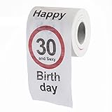 GOODS+GADGETS Lustiges Fun Klopapier zum 30. Geburtstag Toilettenpapier Geschenkartikel Geburtstags-Dekoration 30 und Sexy!