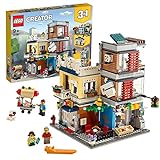 LEGO 31097 Creator 3in1 Stadthaus mit Zoohandlung & Café, Modellbausatz, Spielzeug, Gebäude aus Bausteinen, Geschenk für Mädchen und Jungen ab 9 Jahre