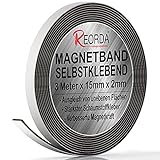 Reorda® Magnetband selbstklebend | Verbesserte Haftkraft durch starken Schaumstoffkleber | Magnetband mit optimierter Magnetkraft durch Anisotropic Material | Anwendbar in Küche, Schule & Büro