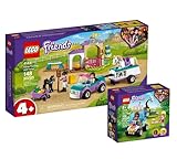 Collectix Lego Set - Friends Trainingskoppel und Pferdeanhänger 41441 + Tierrettungs-Quad 41442