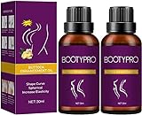 Bootypro Hip Lifting Massage Oil, Bootypro Plump Up Booty Enhancement Oil, Ätherisches Öl Zur Hüftstraffung, Butt Firming Enhancement Ätherisches Öl Für Frauen (2PCS)