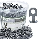 MARTEN Fliesen Ersatzclips für Nivelliersystem Keile Fliesendicke 7-15 mm Fliesen Verlegehilfe Fugenbreite 1mm 1,5 mm 2mm 3mm Zange (1,5MM, 400 Clips (PRO_MLS))