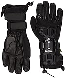 Dainese Erwachsene Skiprotektor D-Impact 13 D-Dry Gloves Snowboard Handschuhe mit Protektor, Schwarz/Carbon, L