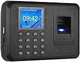 BLZ Biometrische Fingerabdruck-Passwort-Anwesenheitsmaschine, mehrsprachig, mit 6,1 cm LCD-Bildschirm, Mitarbeiterverwaltung, Zeituhr