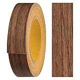 haggiy Melaminkanten-Band selbstklebend 18mm x 5m I Kantenband I Möbelkantenband I Sicherer Halt ohne Bügeln I Kantenumleimer I Furnier für Regalbretter/Holzplatten (Macchiato Nussbaum)