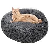 Beruhigendes Katzenbett - Angstbett mit Knospe | Anti-Bett Anti-Bett Anti-Bett für Tierbett maschinenwaschbar Luxus Rundbett aus Generic