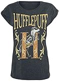 Harry Potter Hufflepuff Frauen T-Shirt Charcoal L