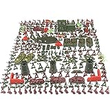 TENGAN 100-teiliges Armee-Actionfiguren-Set | Rich Army Men Spielzeug-Set | Soldaten-Actionfiguren Rollenspielspielzeug mit Panzern, Hubschrauberspielzeug, Spielzeugsoldaten für Jungen und Mädchen