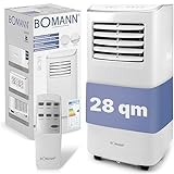 Bomann® Klimaanlage | mobiles Klimagerät leise 7.000 BTU Kühlleistung | mit Fernbedienung | 3in1 zum Kühlen, Entfeuchten und Ventilieren | Mobile Klimaanlage mit Abluftschlauch und Timer | CL 6061 CB