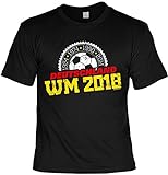 Fußball T-Shirt, Fußball Fanshirt, Fußball Trikot - 1954 1974 1990 2014 Deutschland WM 2018 - Schwarz Rot Gold