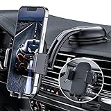 ACEFAST Handyhalterung Auto, 3 in 1 Lüftung & Saugnapf KFZ Handyhalter 360° Drehung Handy Halterung Auto Kompatibel mit iPhone Samsung Huawei Xiaomi Google LG