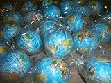 Unbekannt 6 Stück Softball Springball Globus, Erdkugel, Weltkugel ca. 6 cm, Mitgebsel, Mitbringsel, Kindergeburtstag