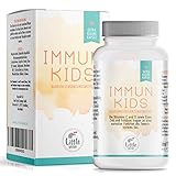 Little Wow® - Daily Vegan Multivitamin für Kinder Immunsystem - Mit Vitamin C + D + Magnesium + Folsäure B9 + Eisen & Zink | 90 Kapseln 100% VEGAN für 3 Monate - Grapefruit Extrakt, Vitamine Kinder