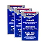 Presto 3X 603901 HAFTSTAHL DICHTER FÜLLEN KLEBEN DICHTEN LÖSUNGSMITTELFREI 125 g