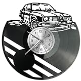 Altes deutsches Auto Wanduhr Vinyl Schallplatte Retro-Uhr groß Uhren Style Raum Home Dekorationen Tolles Geschenk Uhr Altes deutsches Auto