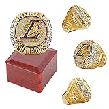Lakers Ring Championship 2020 Offizielle Version Abnehmbarer Ring 23 Lebron James Basketball Fans Souvenirs Bewegung Replik Kreative Ringsammlung Geschenke für Männer - mit Holzkiste