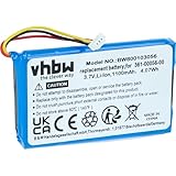 vhbw Akku kompatibel mit Garmin DriveSmart 5, 50 LMT-D, 51 LMT-D EU, 55, 61 LMT-S, 65 GPS Navigation Navi (1100mAh, 3,7V, Li-Ion)