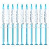 EZGO 10er Pack Teeth Whitening Gel Refills, Zahnbleichgel für keine empfindlichen Zahnaufheller, funktioniert mit LED-Licht und Tablett für die Zahnaufhellung
