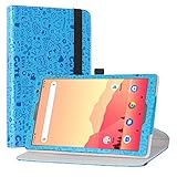 LiuShan Kompatibel mit Vankyo S20 Rotating hülle, 360°rotierenden Drehbares Standfunktion hülle mit Schöne Muster für Vankyo MatrixPad S20 10 inch/Yuntab D107 Tablet(Not Fit MatrixPad S30),B