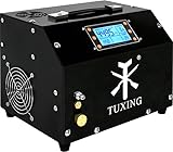 TUXING 300Bar 4500Psi Digitale Steuerung PCP Luftkompressor Auto Stop 12V Tragbare Luftgewehr Gewehr Inflator Pneumatischer Tauchtank Black