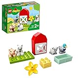 LEGO 10949 DUPLO Tierpflege auf dem Bauernhof Spielzeug für Kleinkinder ab 2 Jahren mit Figuren: Ente, Schwein, S