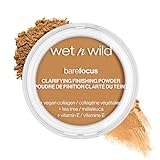 Wet n Wild Bare Focus Clarifying Finishing Powder | Matte | Pressed Setting Powder Medium-Tan
