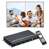 Mcbazel 2x2 HDMI Videowand Controller 1920x1080P 60Hz TV-Wand-Prozessor 1 HDMI Inputs to 4 HDMI Outputs mit 8 Anzeigemodi 4x1, 3x1, 2x1, 2x2, 1x4, 1x3, 1x2, 1x1