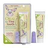 Oral7 Tiny Teeth. Baby Zahnpasta mit den Enzymen der Muttermilch für weniger Karies. Mit Gratis Fingerling. Zahnpasta Baby mit tollem Apfel-Geschmack. Zahncreme für Babies (6-24 Monate)