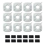 Wasserfilter, kompatibel mit 2,8 l, 12 Stück C-4950 Whirlpool-Filter (Schwarz, Einheitsgröße)