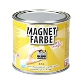 Magnet-Farbe Magpaint, 500 ml Dose - magnetische Wandfarbe für kinderleichtes Erstellen magnetischer Untergründe in Büro und Zuhause