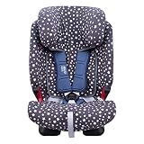 JYOKO Kids Bezug für Autositz kompatibel mit Romer Advansafix, Evolva IV M, aus Baumwolle (Winter Sky, ADVANSAFIX IV-M-R)