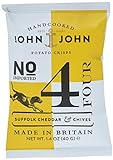 John & John Potato Crisps Suffolk Cheddar & Chives 40g (1 x 40 g)