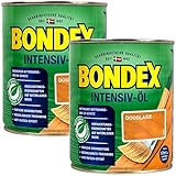 Bondex Douglasien Intensiv Öl, 1,5 Liter - sprühbares Schutz- und Pflegeöl für Innen und Aussen, Gartenmöbel und Terrassenöl