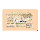 Frühstücksbrettchen Dresdener Wörter, Schneidebrett mit den Dresdenern Wörtern - Eine schöne Geschenkidee