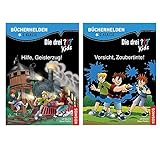 Franckh-Kosmos Verlag Die DREI ??? Kids, Bücherhelden 2. Klasse, Hilfe, Geisterzug! + Vorsicht, Zaubertinte!, für Leseanfänger ab 7 Jahren