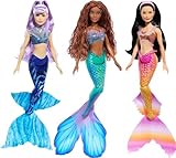 Mattel DISNEY Arielle, die Meerjungfrau - Set mit Mala, Karina und Arielle, einzigartige Outfits und Frisuren, für fantasievolles Spielen und Sammeln, für Kinder ab 3 Jahren, HND29