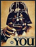 LBS4ALL Blechschild mit Vintage-Werbung, 20 x 15 cm, für Kneipen, Schuppen, Bar, Männerhöhle, Zuhause, Schlafzimmer, Büro, Küche, Geschenk, Metallschild – Retro-Star Wars-Film inspiriertes D