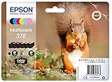 Epson 378 Squirrel Original Multipack, 6-Farben-Tintenpatronen, Claria Photo HD Ink
