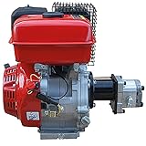 CROSSFER Hydraulikaggregat LSA270CC-CN mit 9PS Benzinmotor inkl. Zahnrad Hydraulikpumpe 200bar für Holzspalter, Kipper und hydraulische Pressen