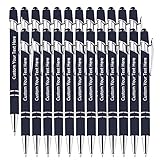 Personalisierte Custom Pens Bulk 24 Pack, Customized Engraving Kugelschreiber mit Namensbotschaft, Office-Medium Point, schwarze Tinte