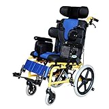 Verstellbarer Rollstuhl, Leichter Medizinischer Ergonomischer Halbliegender Kinderrollstuhl Multifunktionsrollstuhl FüR Cerebralparese Kinderrollstuhl, Behinderte Kinder, Erwachsener