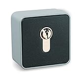 BAUER - Schlüsselschalter auf Putz, 1 seitig, Metallgehäuse, Tor, Garage, Antrieb, Taster, Schalter
