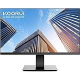 KOORUI 22 Zoll Gaming Monitor, 75Hz VA 1080p 5ms FreeSync G-sync Bildschirm aufhängbar, Rahmenlos, HDMI, Neigungsverstellbar, Augenpflege, VESA-Wandmontage schwarz