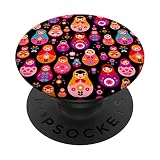 Russische Matrjoschka Babushka Matroschka Nistende Puppen PopSockets mit austauschbarem PopGrip